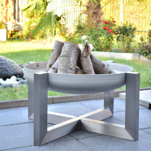 Hoguera de acero inoxidable de diseño "Eccentric" - Imagen 2