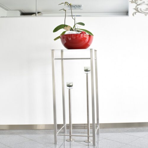 Table d'appoint en acier inoxydable