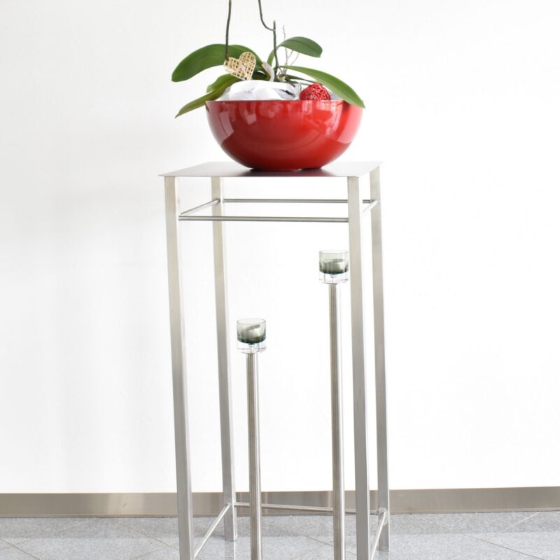 Table d'appoint en acier inoxydable