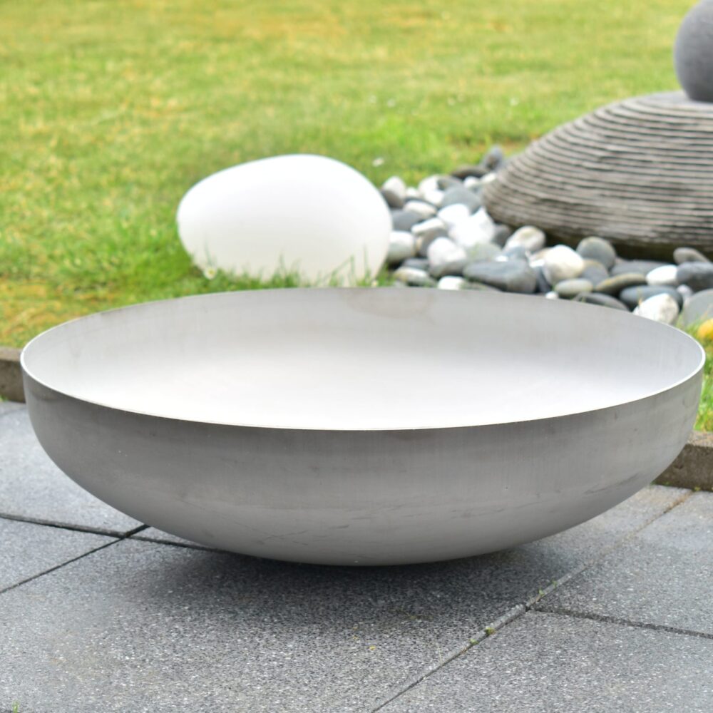 Stainless steel fire bowl 60 cm