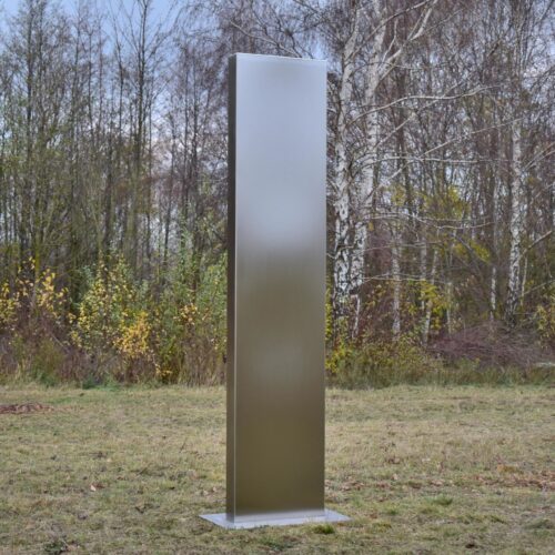 Edelstahl Skulptur "Monolith"