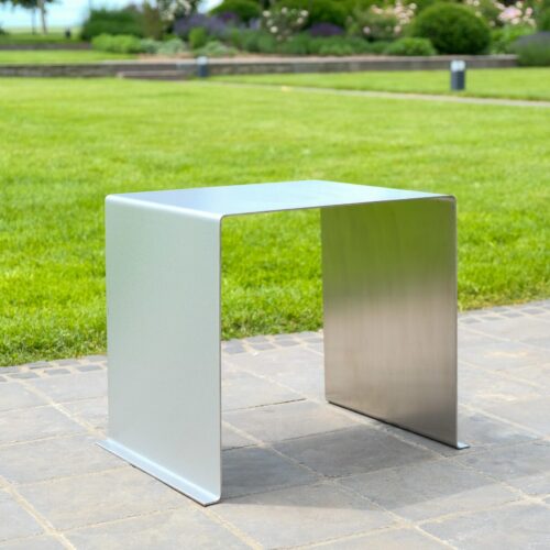 Stainless Steel Stool &amp; Side Table "U-Shape" Designer Ambiente – Image 3