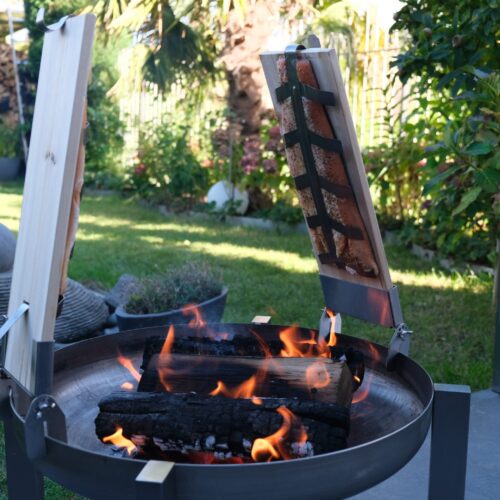 Ciotola da fuoco in acciaio inox "Eccentric" con 2 bracieri fiammeggianti - Immagine 22
