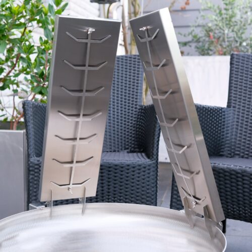 Stainless steel flame-grilled salmon board, set of 2 (50x15 cm) – Image 3