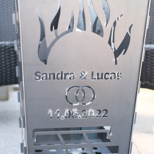Cesta de fuego para bodas "Eternidad" - foto 4