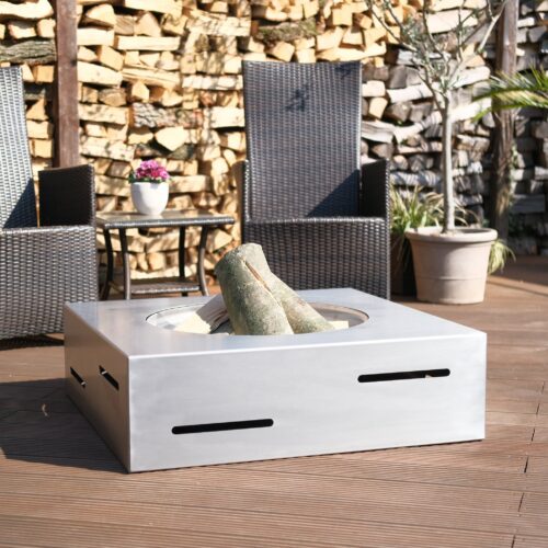 Designer Edelstahl Feuerschale "Residenz" – Bild 2