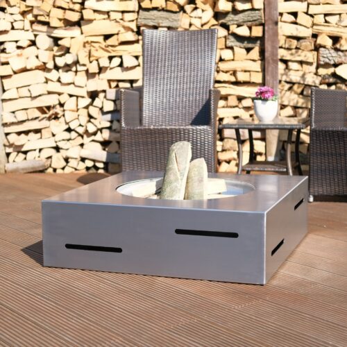 Designer Edelstahl Feuerschale "Residenz" – Bild 3