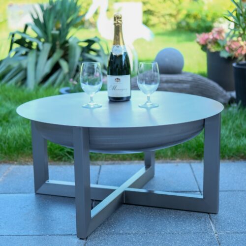 Ciotola di design in acciaio inox "Eccentric" con coperchio