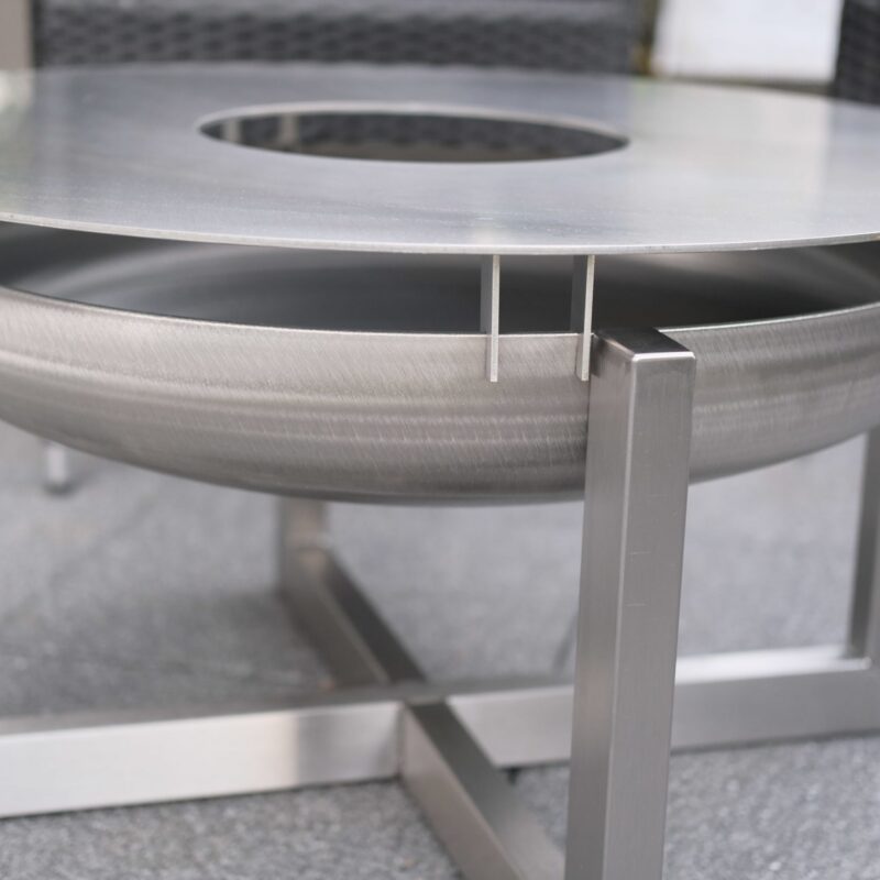 4x Edelstahl Abstandshalter für Grillring
