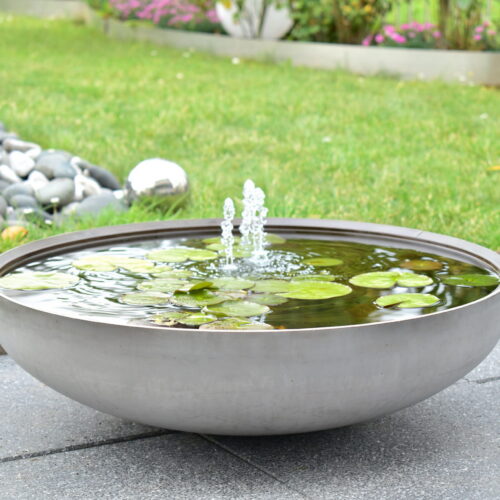 Edelstahl Wasserschale "Garda" Miniteich 60/80/100 cm