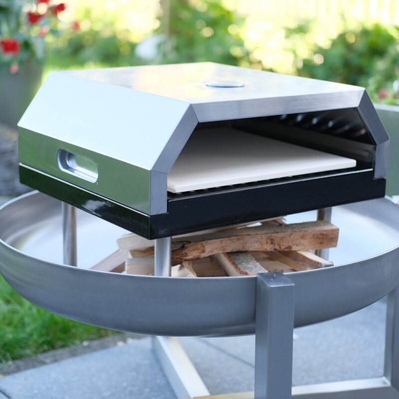 Edelstahl Pizzaofen für Feuerschalen – Bild 6