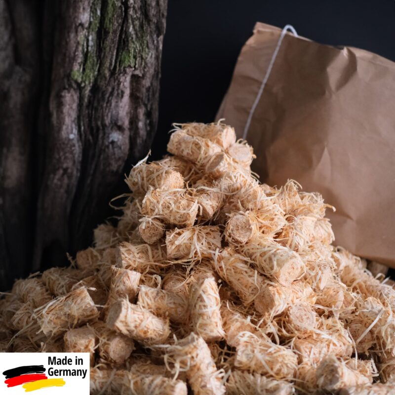 Deutsche Holzwolle-Anzünder 3 KG (brennt lange)