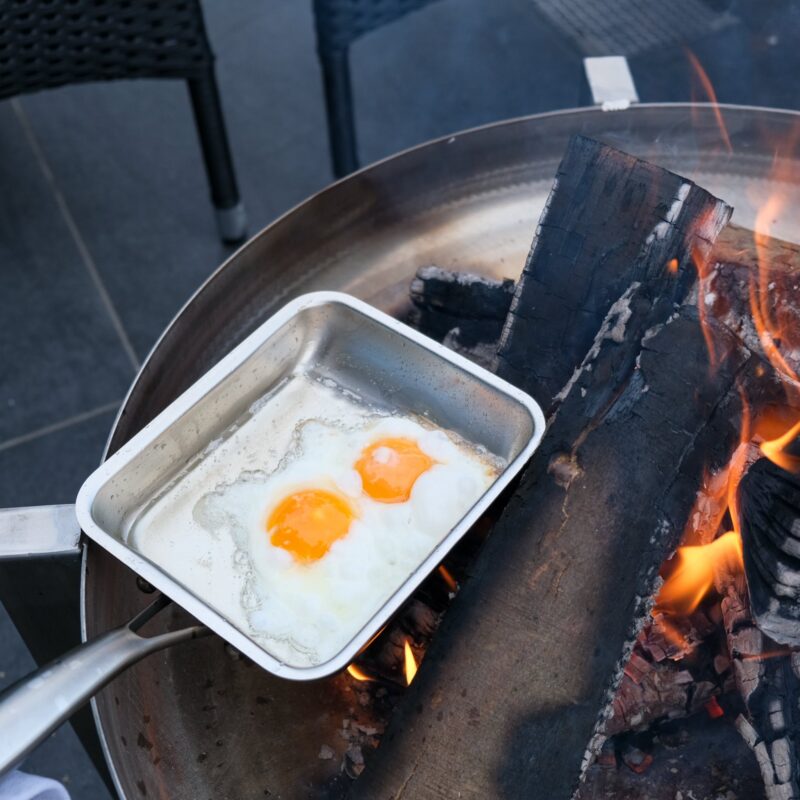 Edelstahl Feuerpfanne – Bild 4