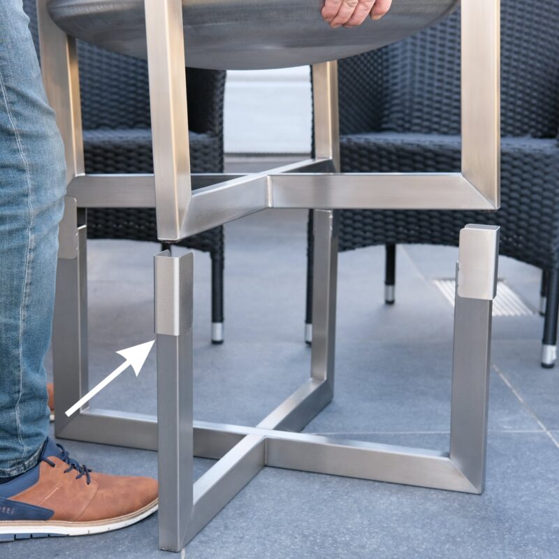 Edelstahl Erhöhungsgestell +35 cm Höhe (ideale Grillhöhe, abnehmbar)