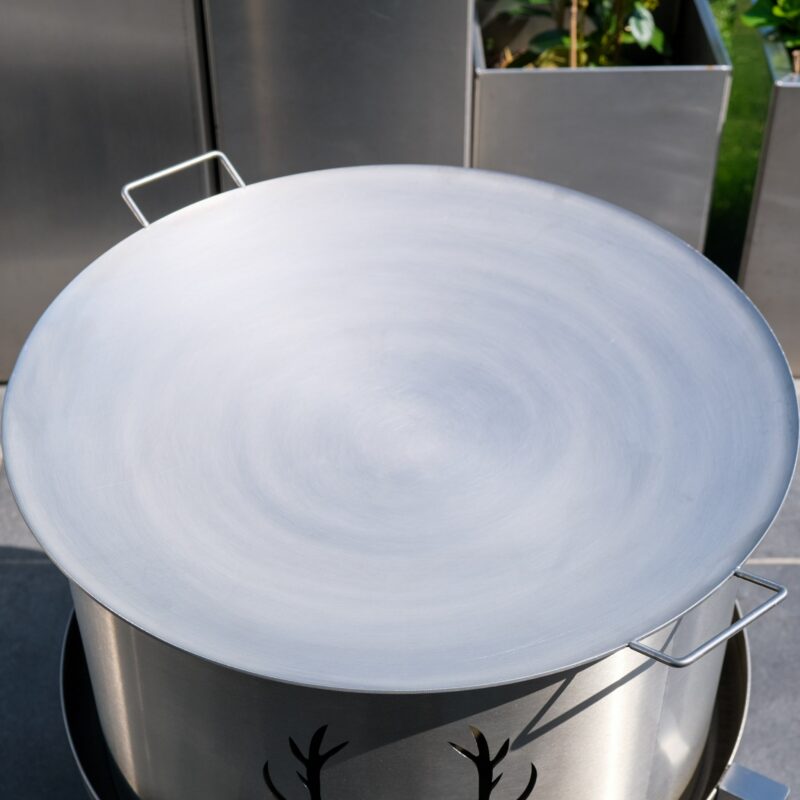 Edelstahl Wok 59 cm Durchmesser