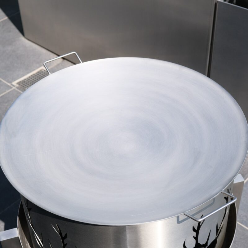 Roestvrijstalen wok met een diameter van 59 cm - Afbeelding 2