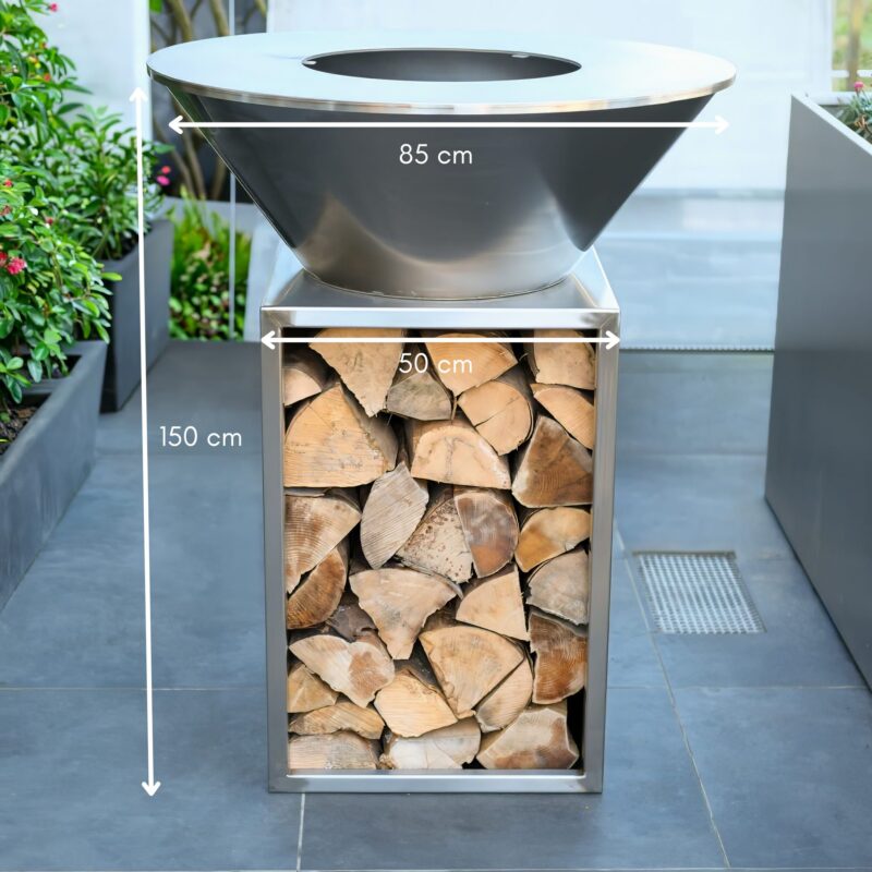 Designer Edelstahl Grill "Majestät" – Bild 7