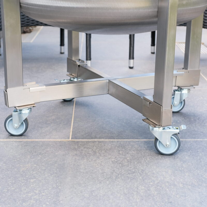Edelstahl Rollensystem mit Basisrahmen (flexibel abnehmbar) – Bild 3