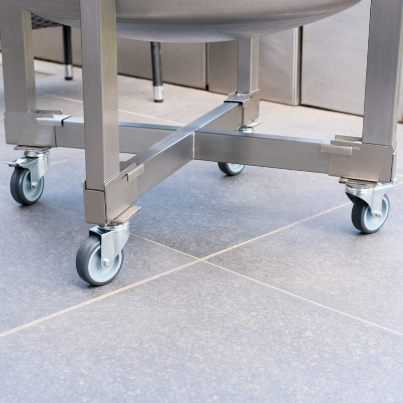 Edelstahl Rollensystem mit Basisrahmen (flexibel abnehmbar) – Bild 6