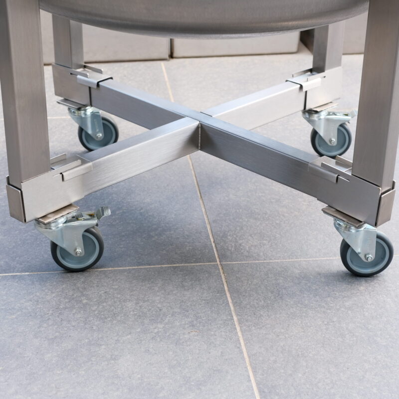 Edelstahl Rollensystem mit Basisrahmen (flexibel abnehmbar) – Bild 2