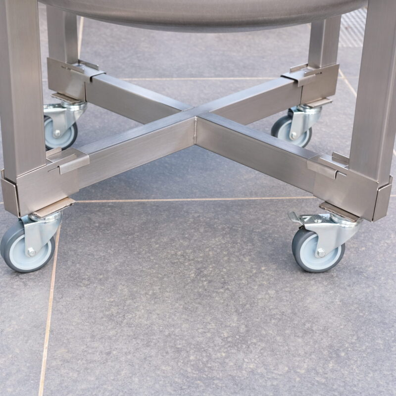 Edelstahl Rollensystem mit Basisrahmen (flexibel abnehmbar) – Bild 7