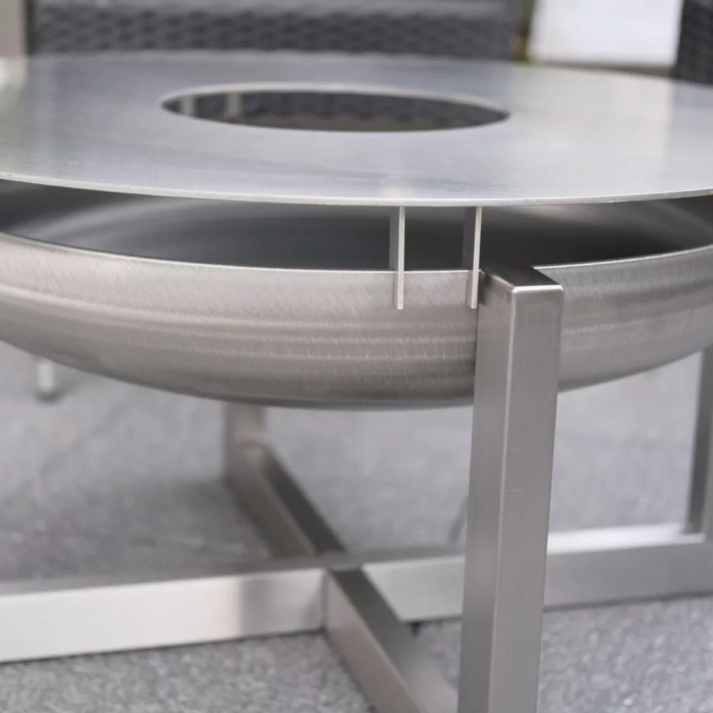 4x separadores de acero inoxidable para el anillo de la parrilla