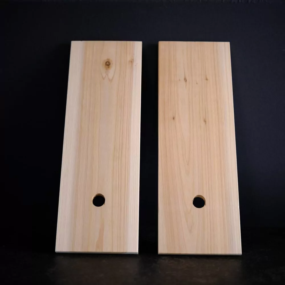 Pannello ignifugo 2x tavole di ricambio in legno