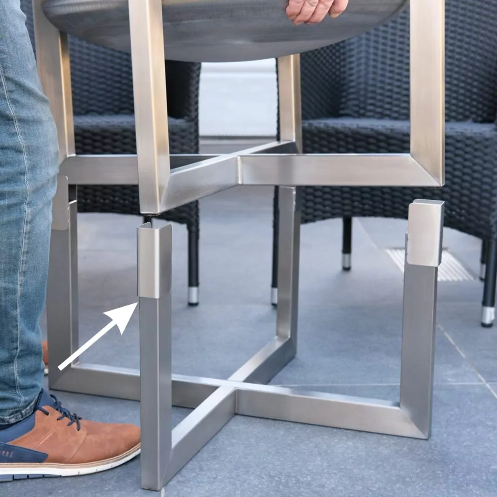 Edelstahl Erhöhungsgestell +35 cm Höhe (ideale Grillhöhe, abnehmbar)